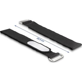 DeLock  Klettkabelbinder Schwarz 305 mm x 25 mm 5 Stück 