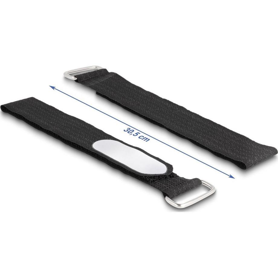 DeLock  Klettkabelbinder Schwarz 305 mm x 25 mm 5 Stück 