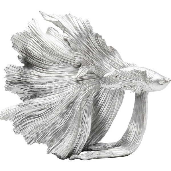 Image of Deko Objekt Betta Fish Silber Klein Deko Objekt Betta Fish Silber Klein