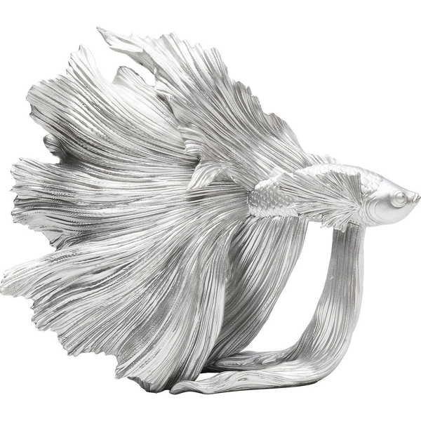 KARE Design Soprammobile Betta Pesce Argento Piccolo  