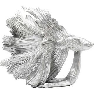 KARE Design Deko Objekt Betta Fish Silber Klein  