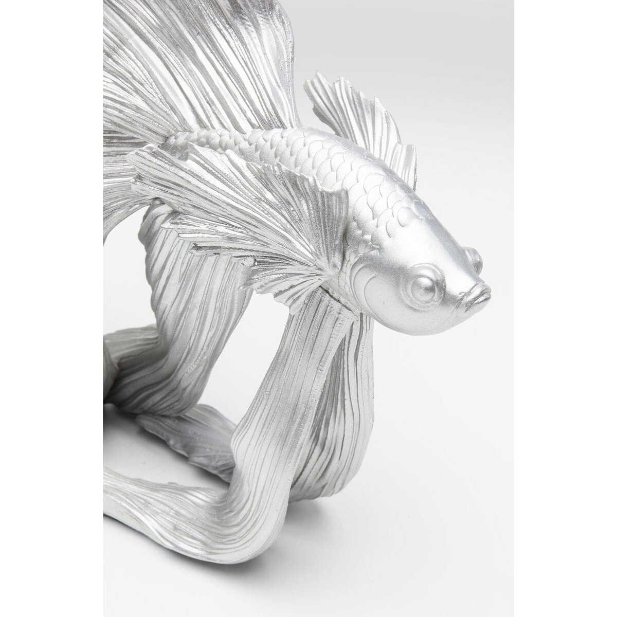 KARE Design Objet décoratif Betta Fish Argent Petit  