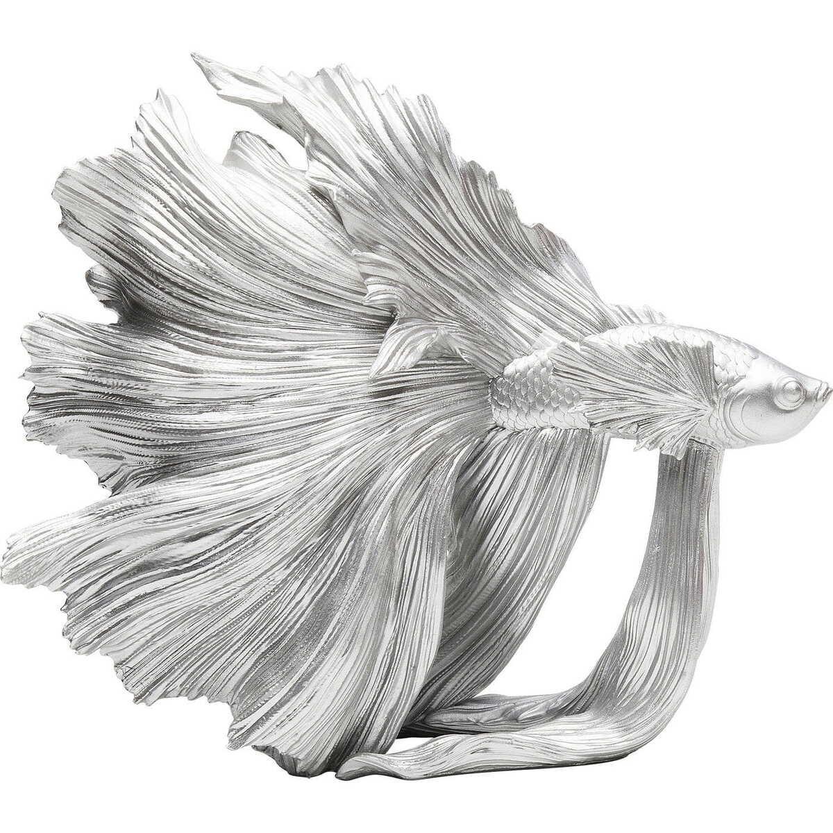 KARE Design Objet décoratif Betta Fish Argent Petit  