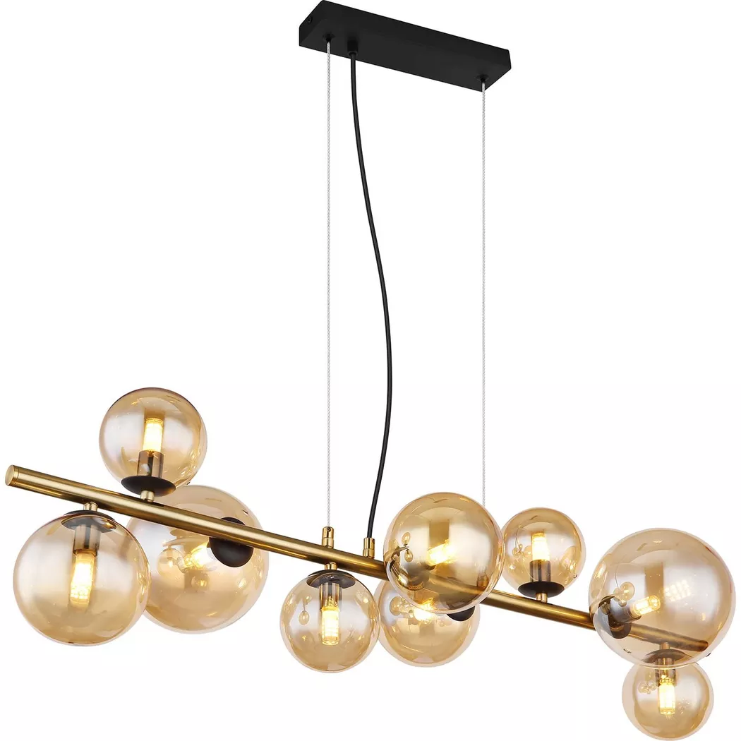 mutoni – Hängeleuchte Riha Metall matt 9xG9 LED, One Size, Multicolor