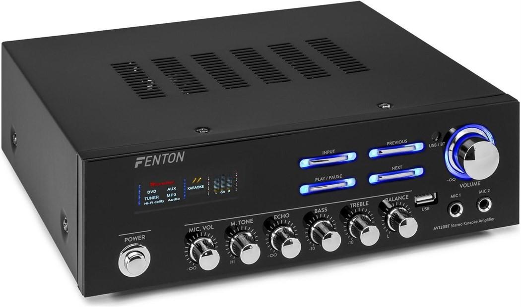 Fenton  AV-120BT Stereo HiFi & Karaoke Verstärker 