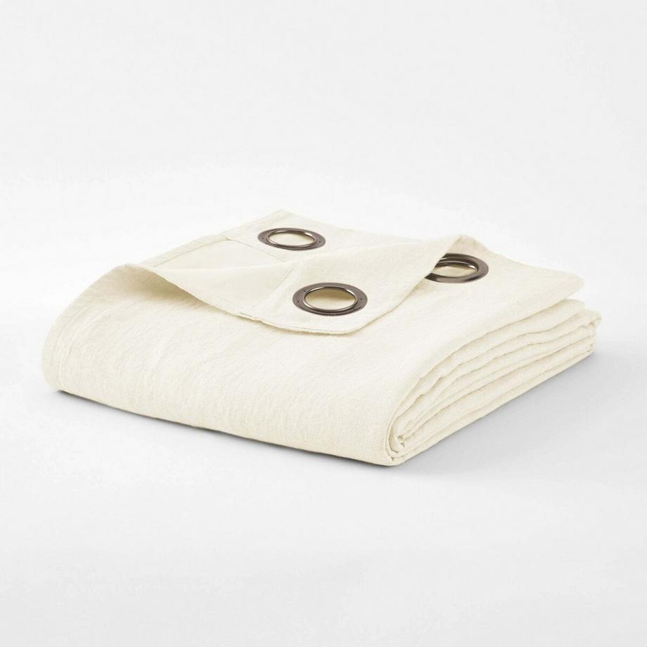 La Redoute Intérieurs  Rideau radiateur occultant lin lavé oeillets Onega 