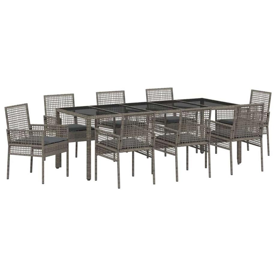 Set da Pranzo per Giardino Polyrattan