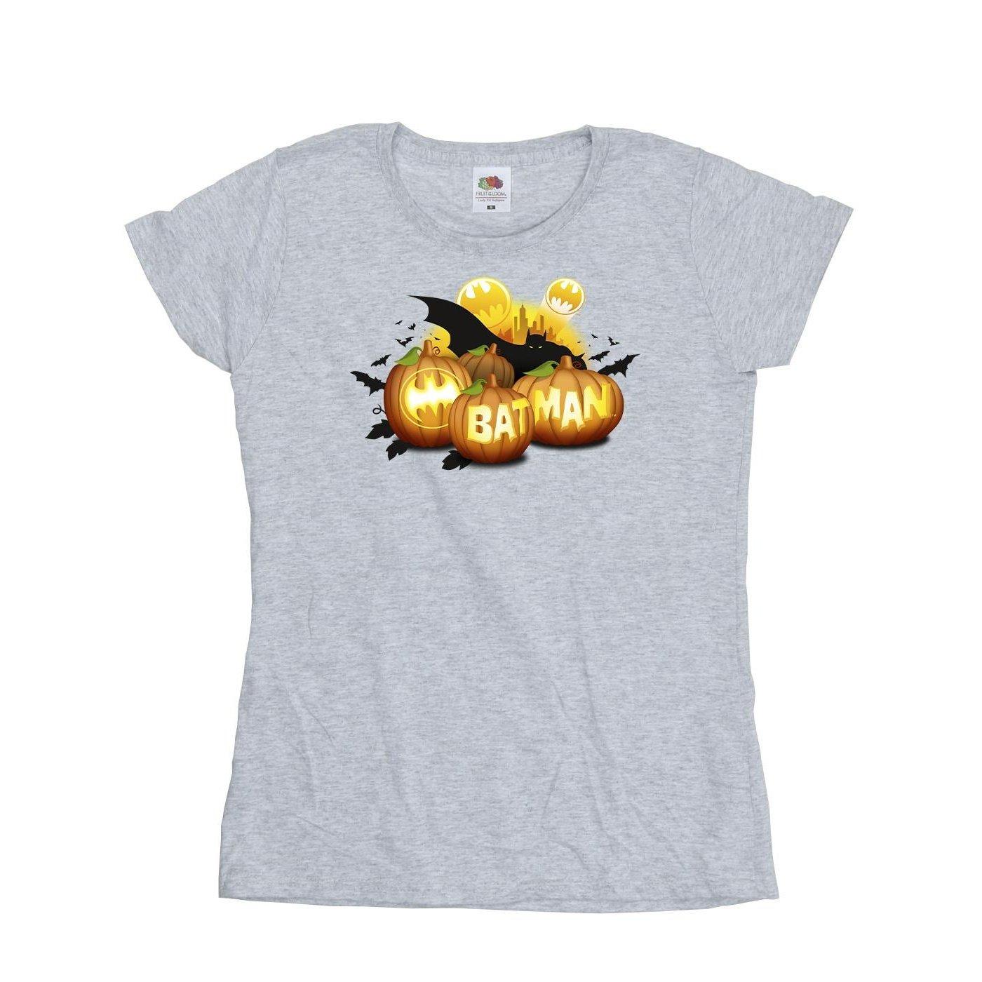 Image of Batman Pumpkins Tshirt Damen Grau M