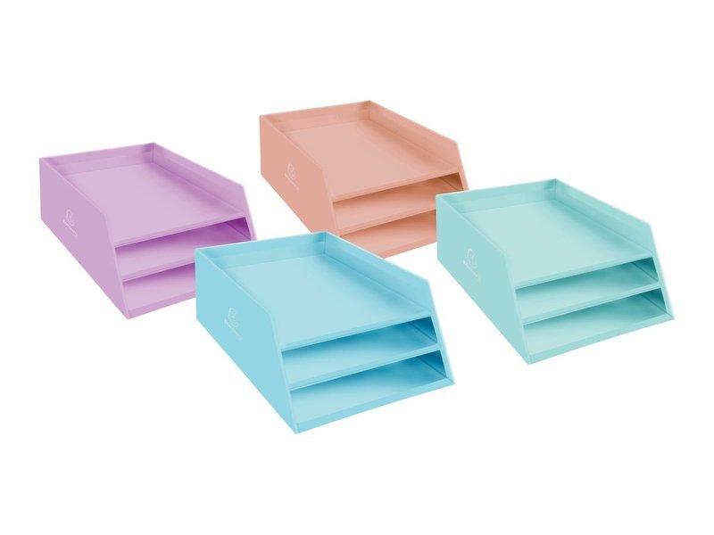 Image of EXACOMPTA Briefablage Aquarel A4 3 Fächer EXACOMPTA Briefablage Aquarel A4 3 Fächer