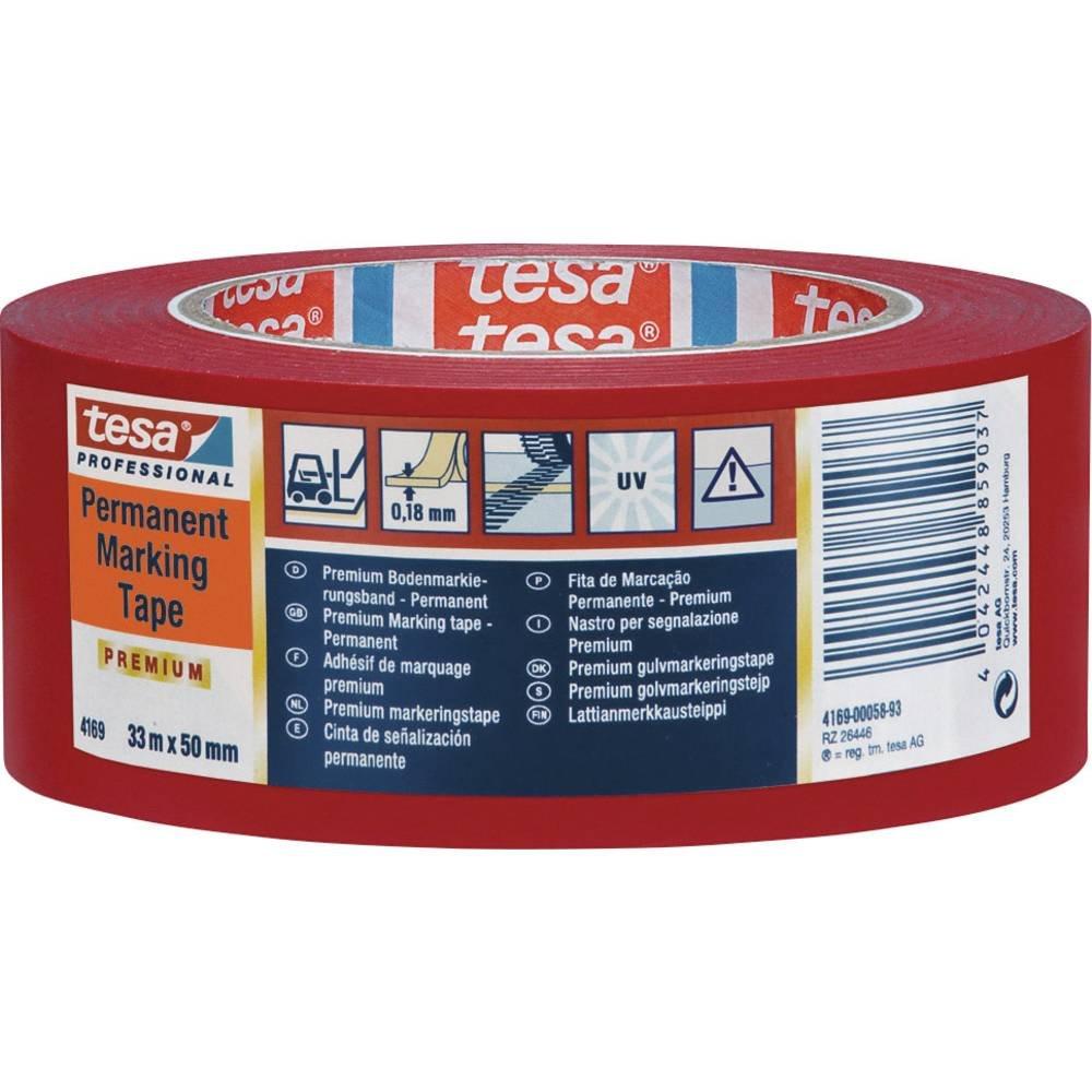 Tesa  PREMIUM  Nastro adesivo per segnalazioni ® Professional Rosso (L x L) 33 m x 50 mm 