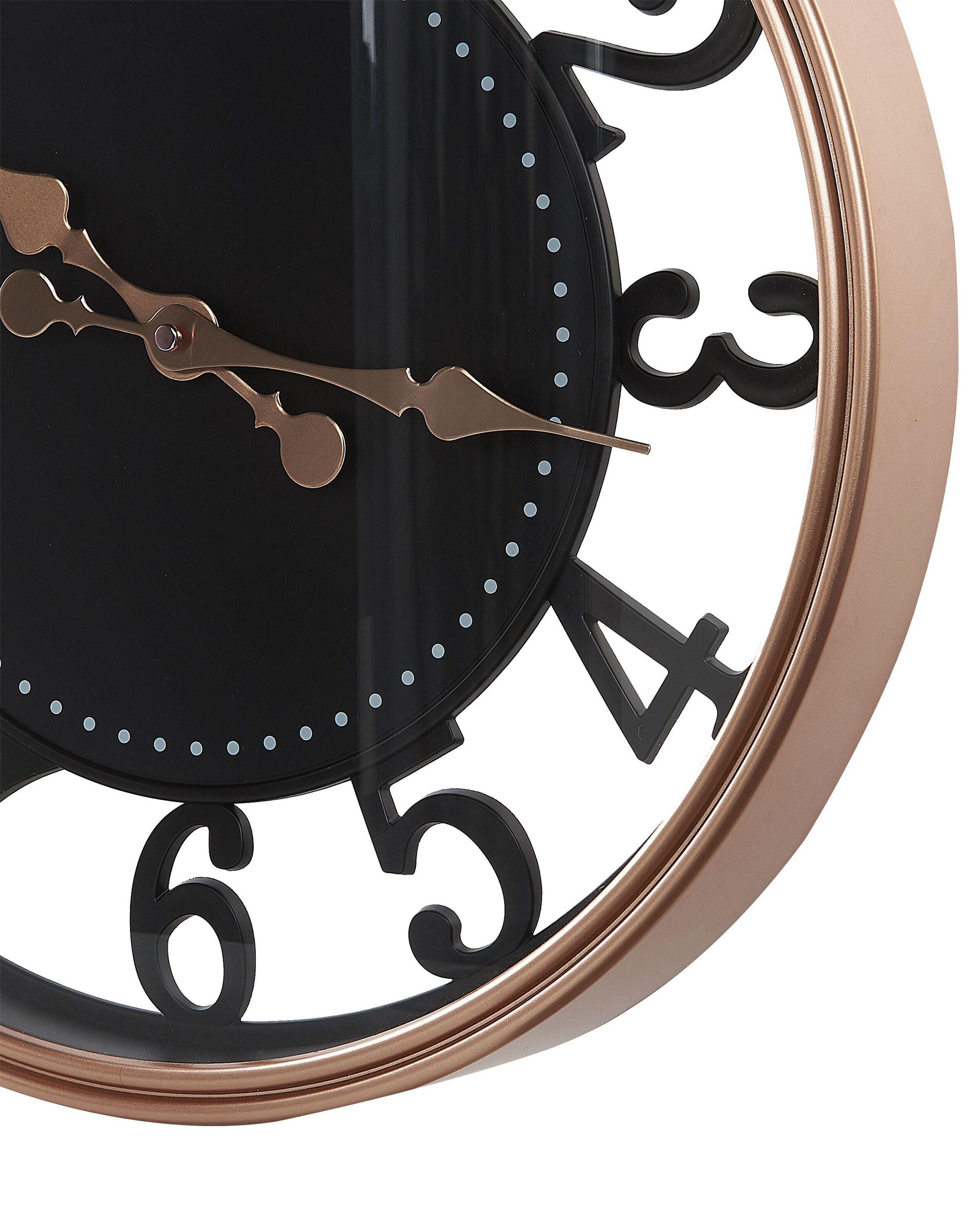 Beliani Wanduhr aus Kunststoff Klassisch ALLOZA  