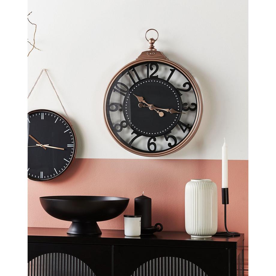 Beliani Horloge murale en Matière synthétique Traditionnel ALLOZA  