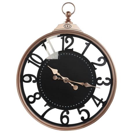 Beliani Wanduhr aus Kunststoff Klassisch ALLOZA  