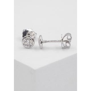 MUAU Schmuck  Clous d'oreilles en diamant 0,40ct. or blanc 750 