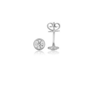 MUAU Schmuck  Clous d'oreilles en diamant 0,40ct. or blanc 750 