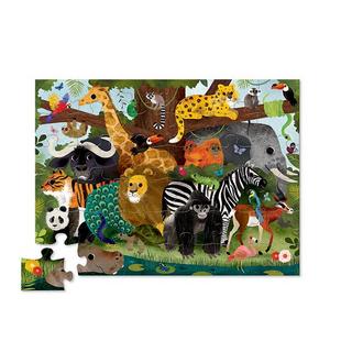 Crocodile Creek  Silhouettenpuzzle 36tlg Dschungelfreunde, Crocodile Creek 