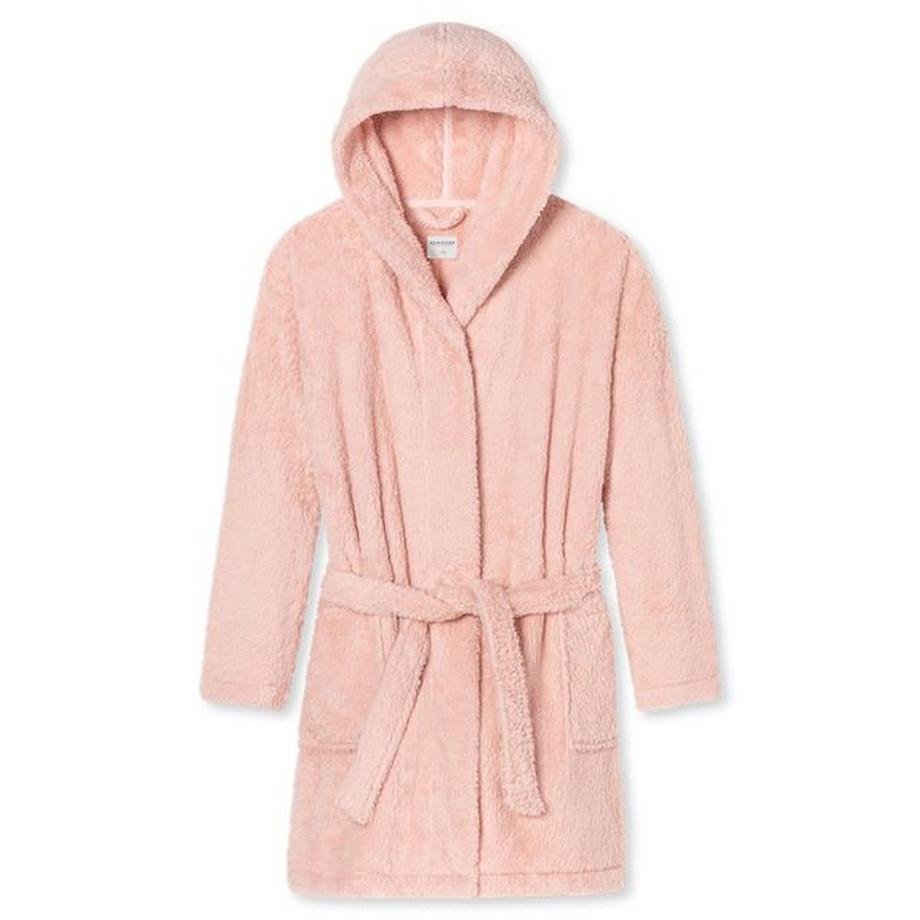 Schiesser Teddy Fleece Kapuzen Bademantel  