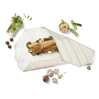 Roll'eat  Roll'eat Boc’n’Roll Bio Etnia Sign Lunchpaket Baumwolle Beige, Cremefarben 