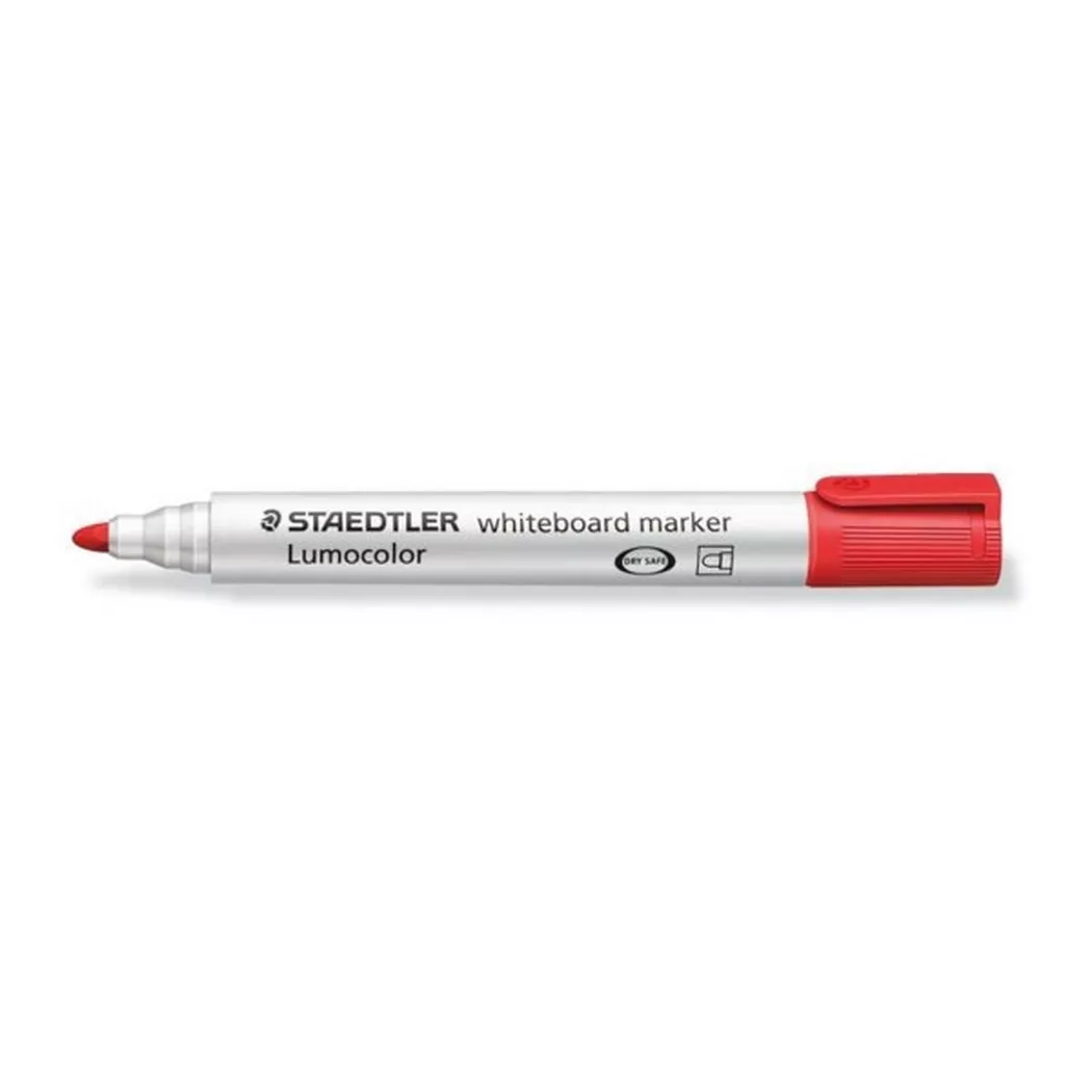 Staedtler Lumocolor 351  Whiteboard Marker Pen Bullet Tip, red