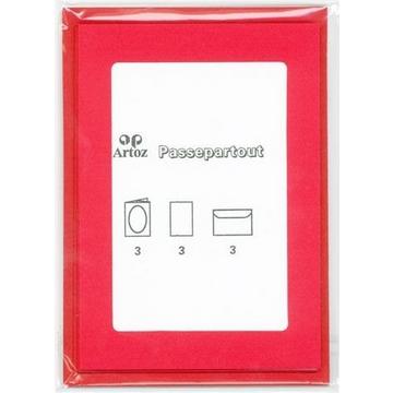 ARTOZ Papier 1001 Passepartout A6, 3 Blatt