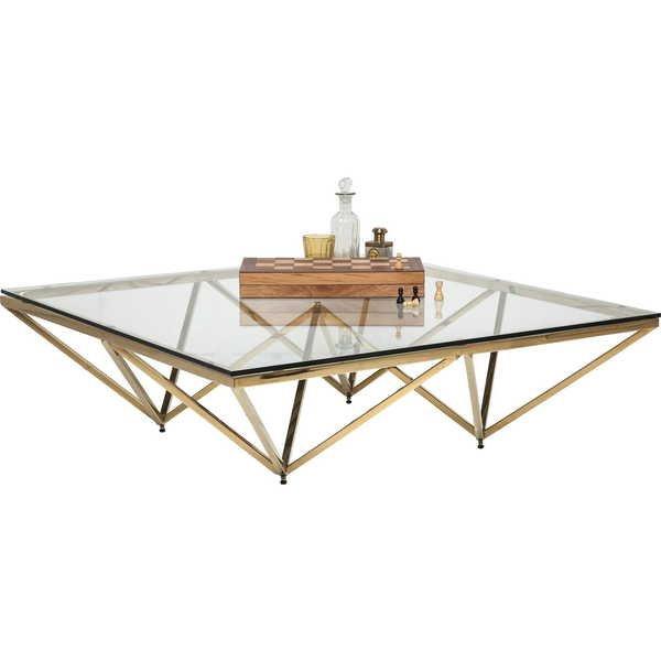 KARE Design Tavolino Network Gold 105x105cm  