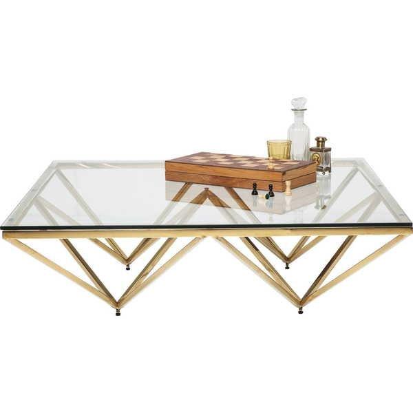 KARE Design Table basse Network Or 105x105cm  