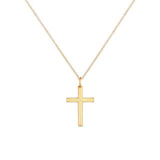 Kuzzoi  Collier Herren Erbskette Kreuz Oxidiert Massiv 925 Silber 