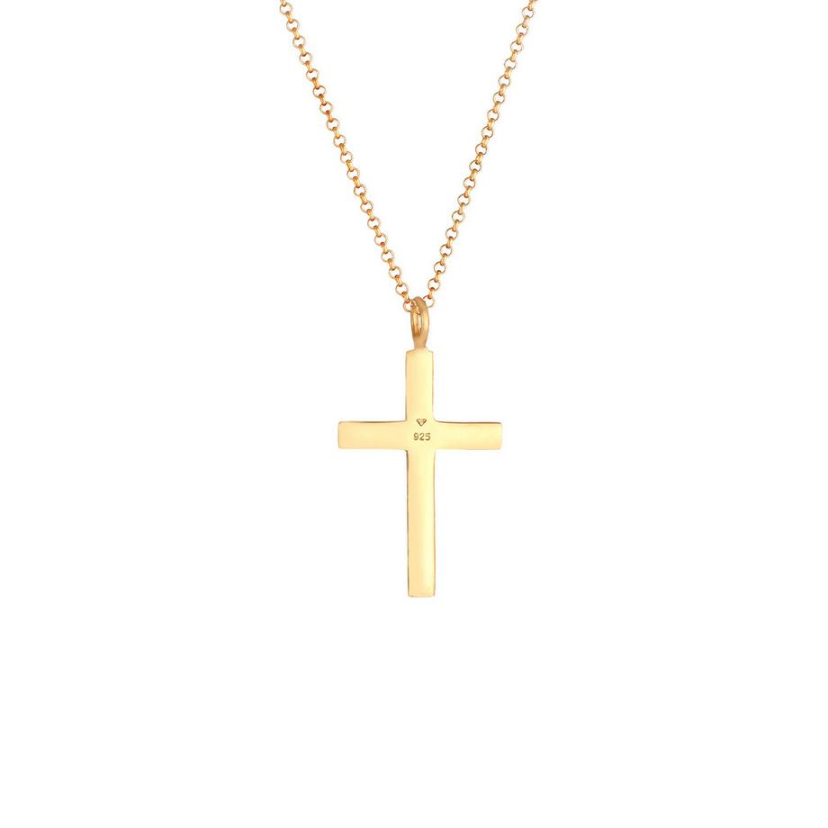 Kuzzoi  Halskette  Erbskette Kreuz Oxidiert Massiv 925 Silber 