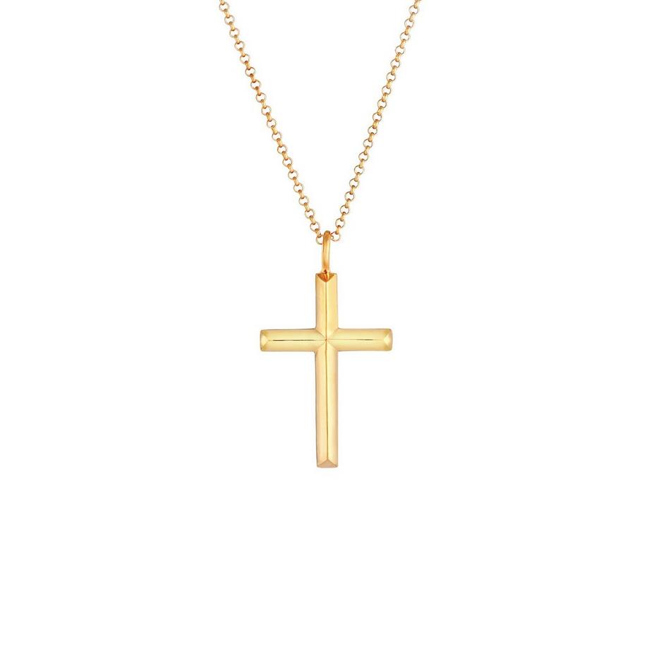 Kuzzoi  Halskette  Erbskette Kreuz Oxidiert Massiv 925 Silber 