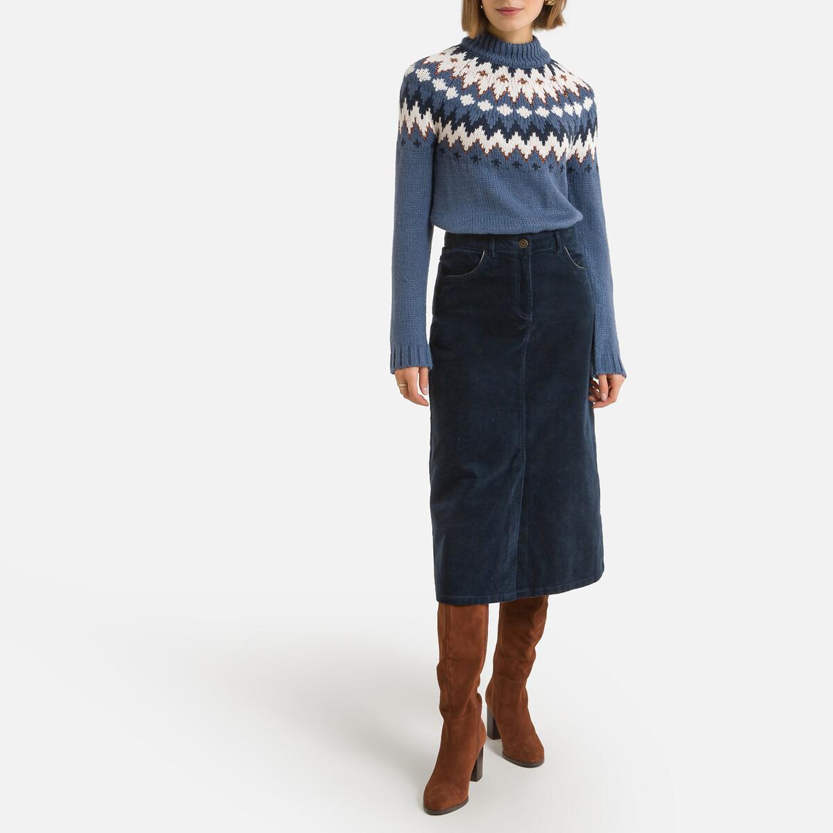 La Redoute Collections Ausgestellter Samtrock  