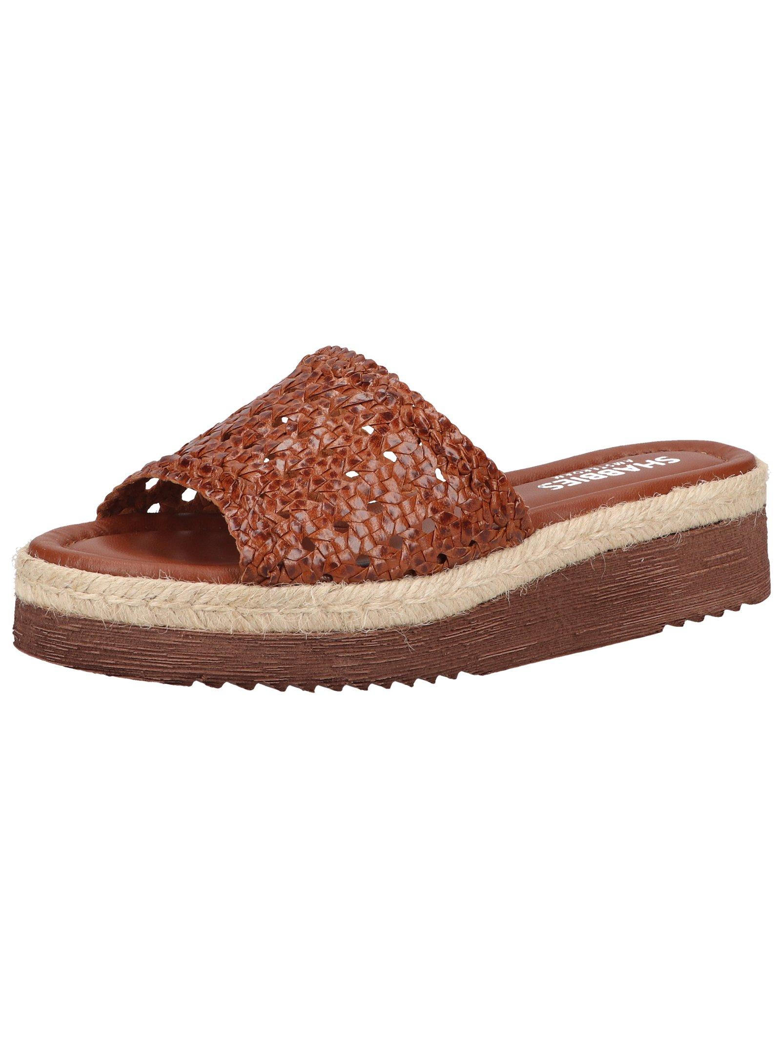 Image of Pantoletten Unisex Cognac 36