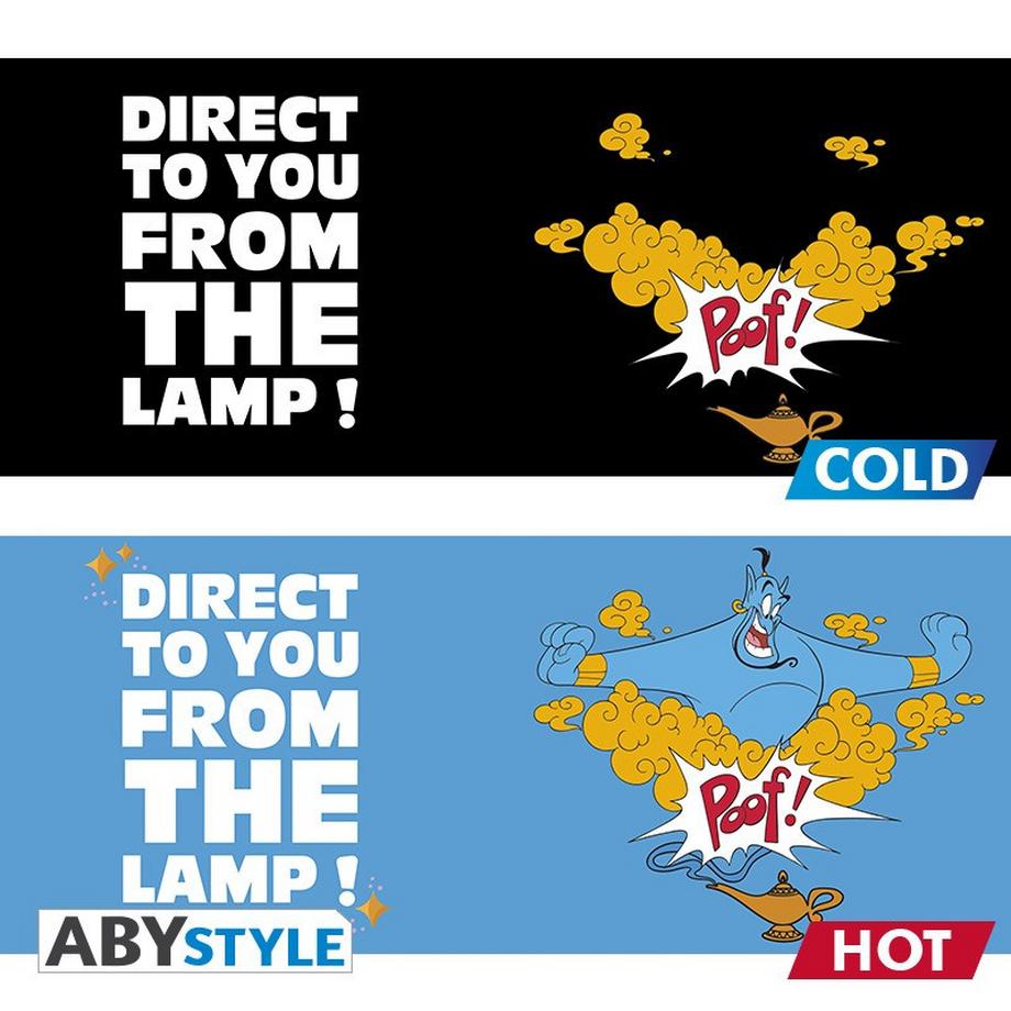 Abystyle  Mug - Thermo-réactif - Aladdin - Poof - Le Génie 