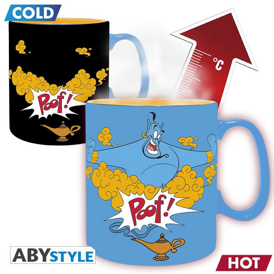 Abystyle  Mug - Thermo-réactif - Aladdin - Poof - Le Génie 