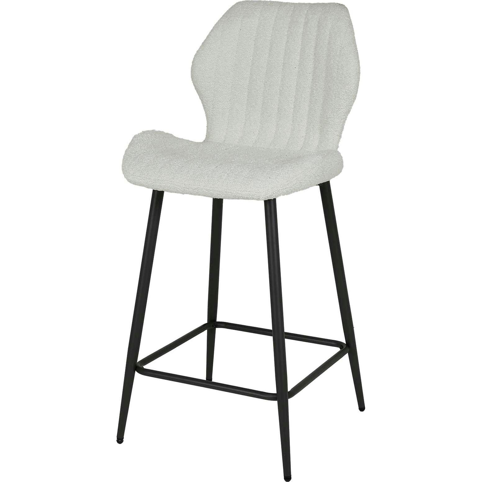 Image of Barstuhl Bouclé weiss Barstuhl Bouclé weiss