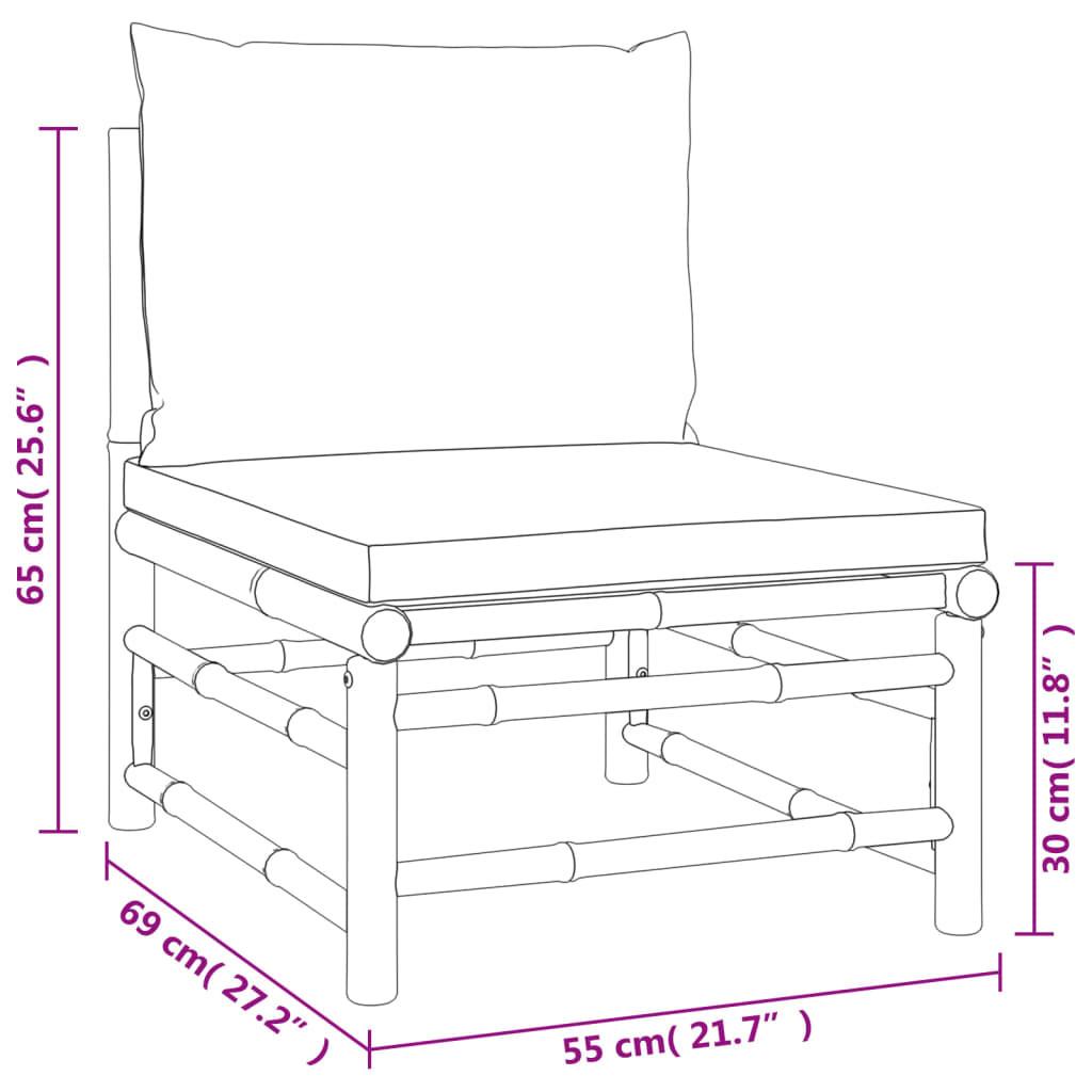 VidaXL Garten lounge set bambus  