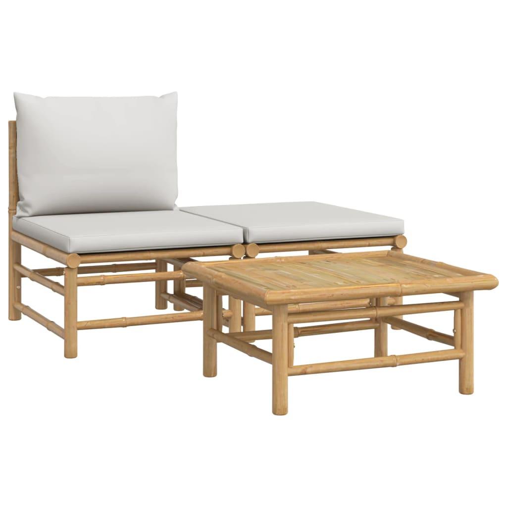 VidaXL Garten lounge set bambus  