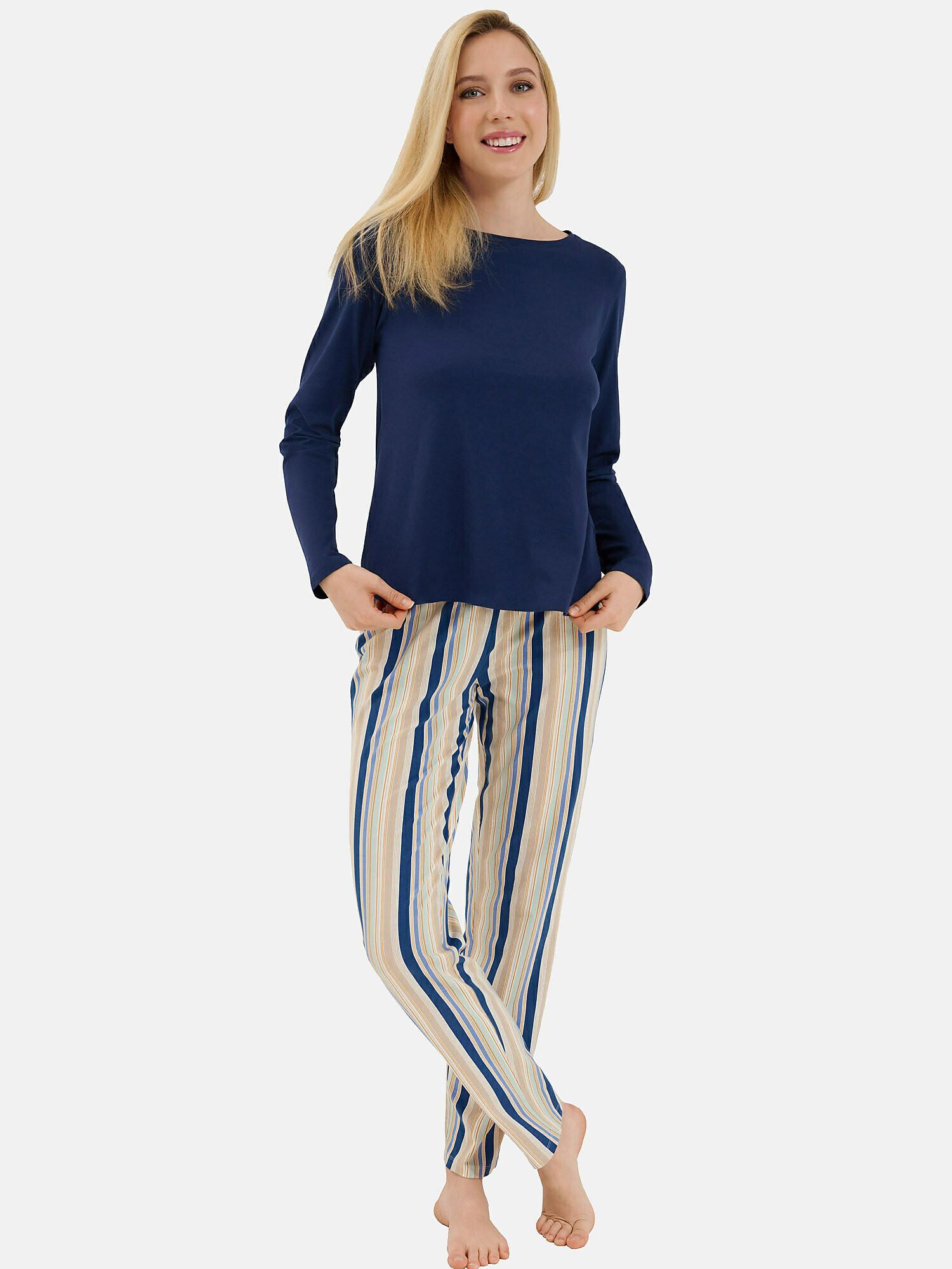 Lisca  Pyjama tenue d'intérieur pantalon top manches longues Maxine 