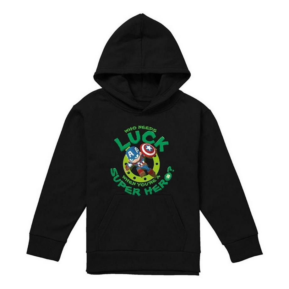 Lucky Super Hero Kapuzenpullover, Zum Überziehen, St Patrickstag