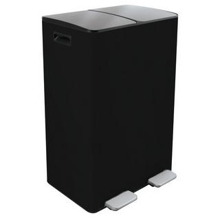 spirella selektive sortierung küche mülleimer Stahl ALIYA 60L (2x30L) Mattschwarz  