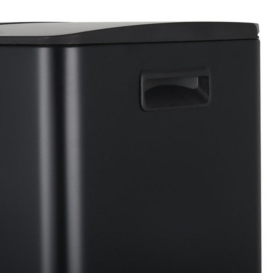 spirella selektive sortierung küche mülleimer Stahl ALIYA 60L (2x30L) Mattschwarz  