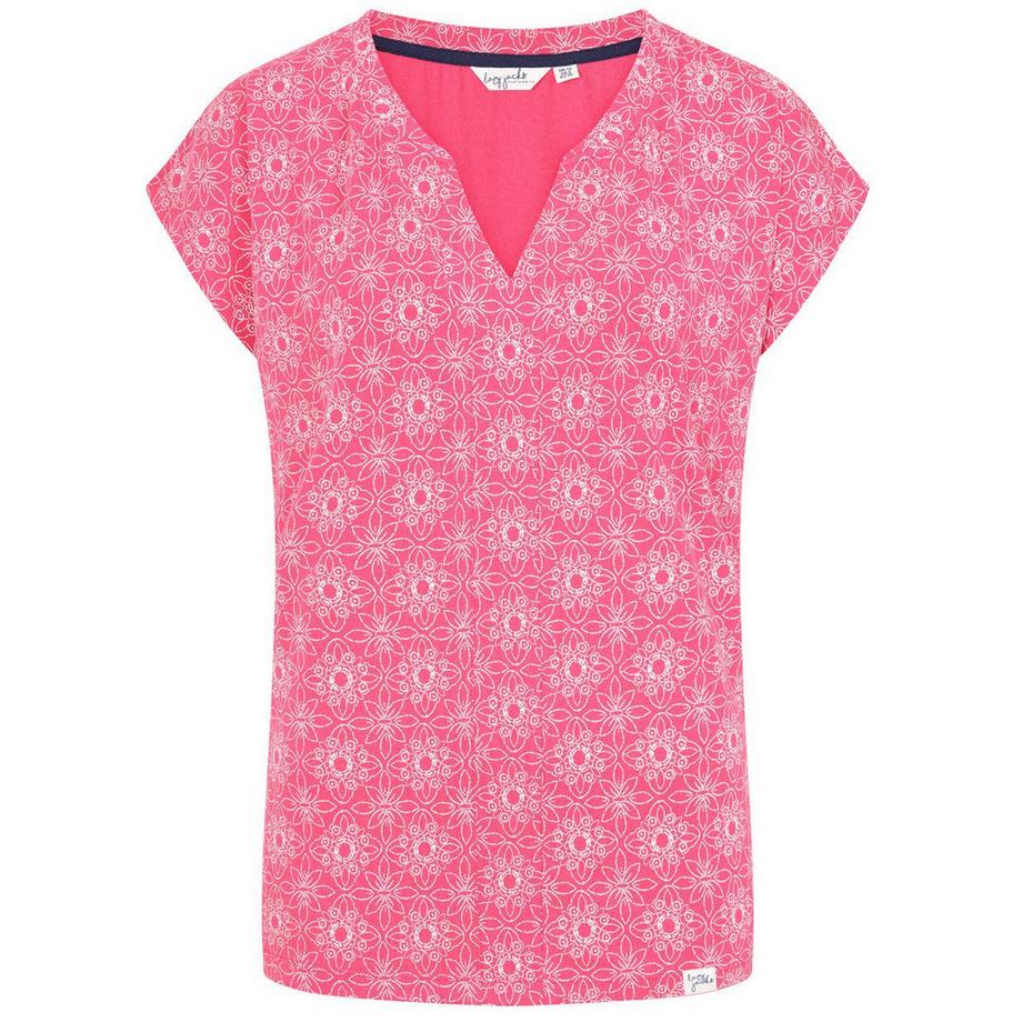 Tshirt motiftyle floral et géométrique
