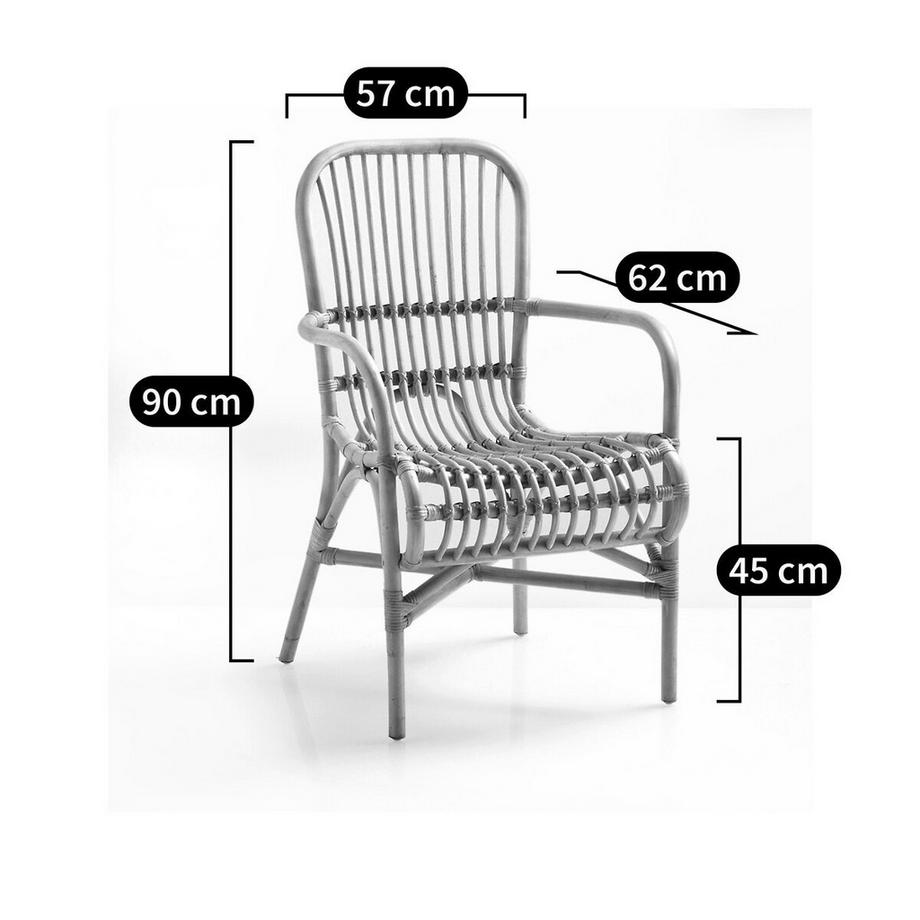 La Redoute Intérieurs Fauteuil de table rotin  