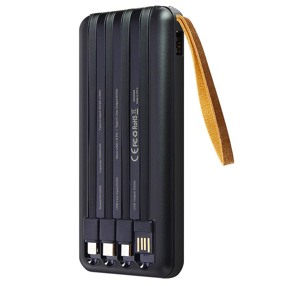 Avizar  Powerbank solare da 15000mAh LinQ nero 