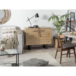 Beliani Sideboard mit 2 Türen aus MDF-Platte Klassisch TIMBER  