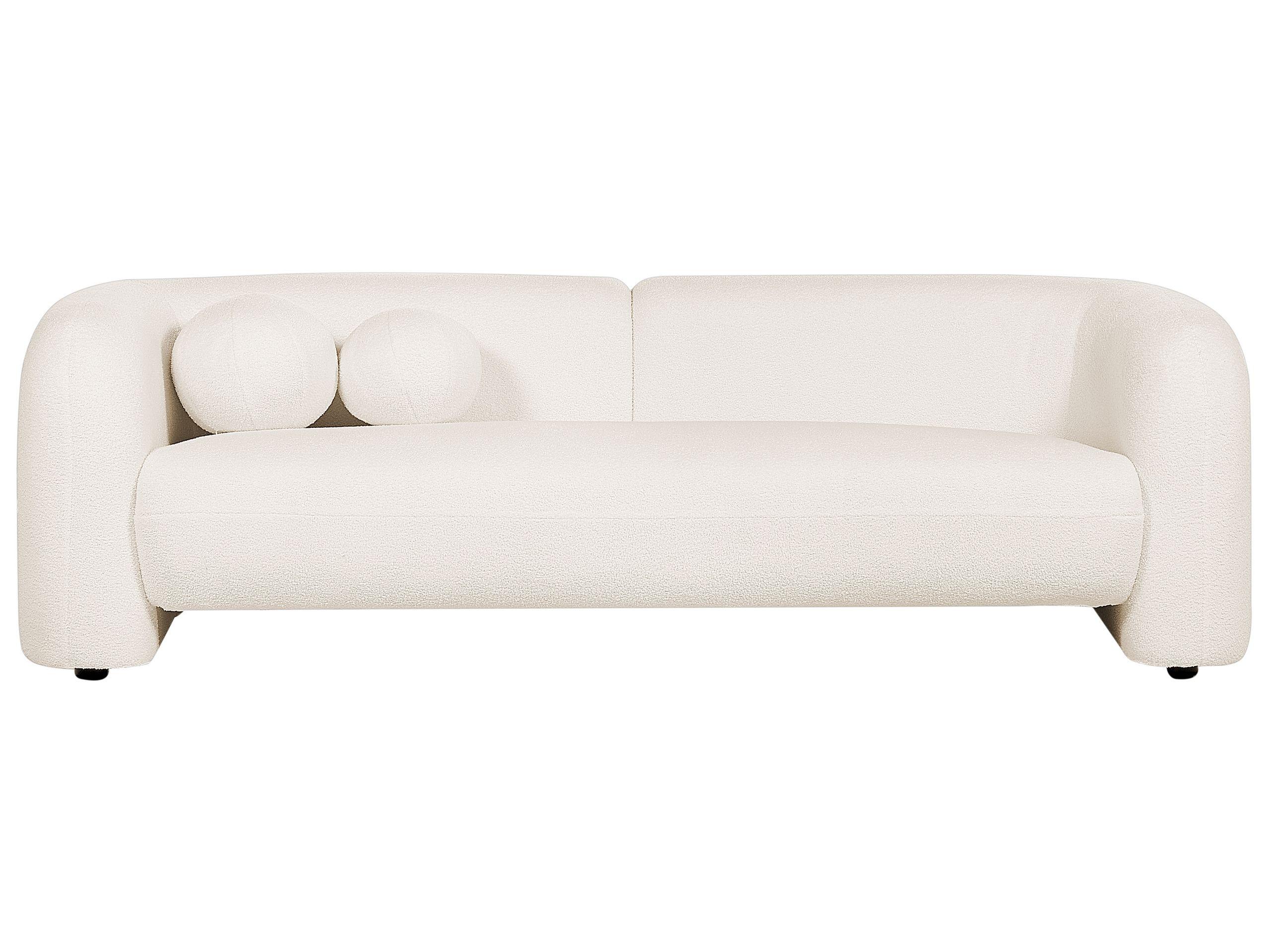 Beliani 3 Sitzer Sofa aus Bouclé Retro LEIREN  