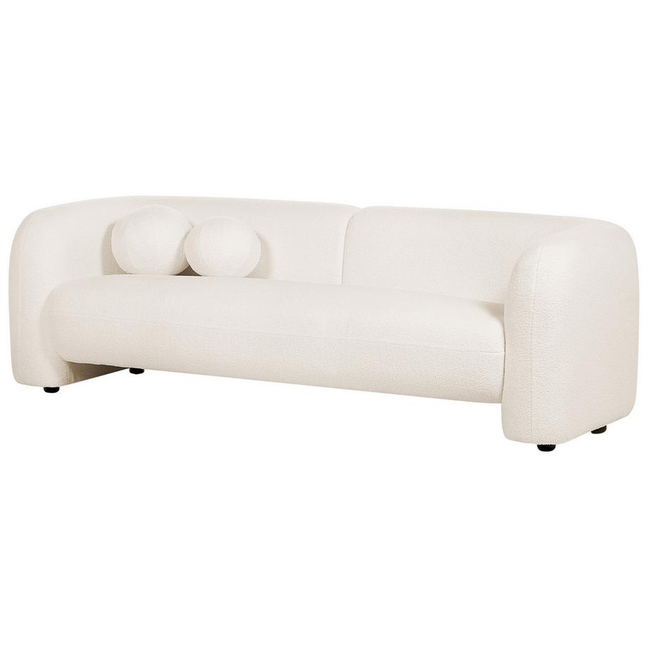 Beliani 3 Sitzer Sofa aus Bouclé Minimalistisch LEIREN  