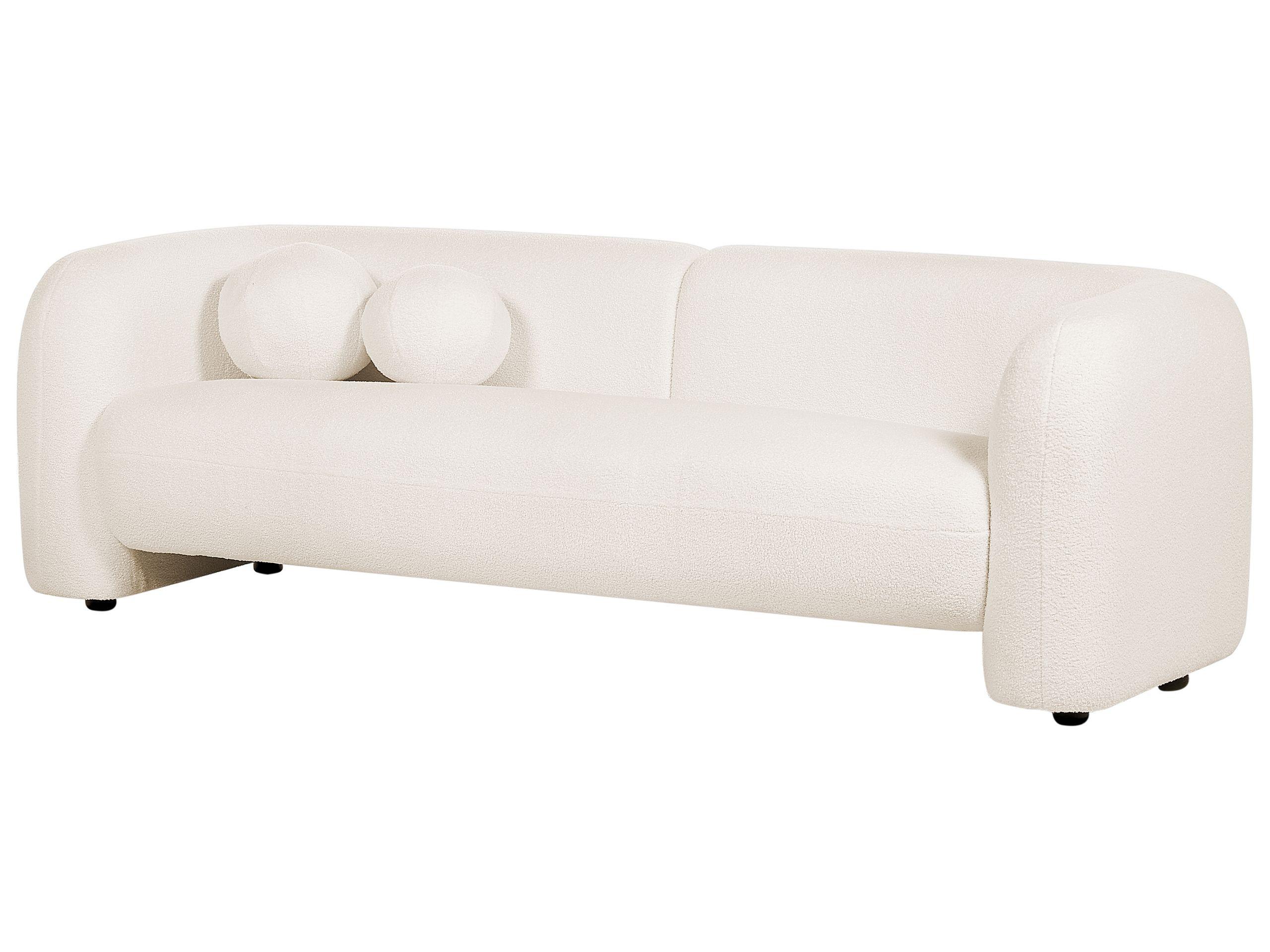 Beliani 3 Sitzer Sofa aus Bouclé Retro LEIREN  