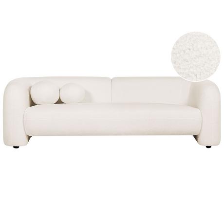 Beliani 3 Sitzer Sofa aus Bouclé Retro LEIREN  