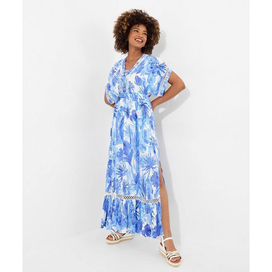 PETITE Robe Longue Bobo Manches Kimono