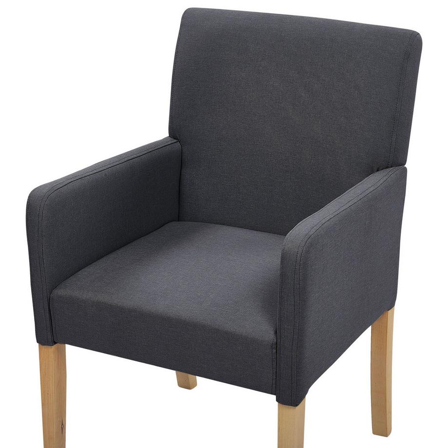 Beliani Esszimmerstuhl aus Stoff  ROCKEFELLER  